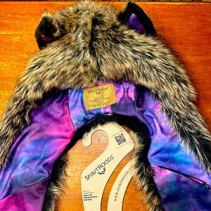 Spirithoods black milk galaxy wolf